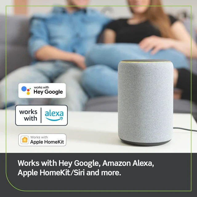 Alt view image 4 of 7 - Decora Smart Outlet, Tamper-Resistant 15A, Wi-Fi 2nd Gen, Works with My, Alexa, Google Assistant, Apple Home/Siri & Wire-Free Companions for Switched Outlet, D215R-1RW, White