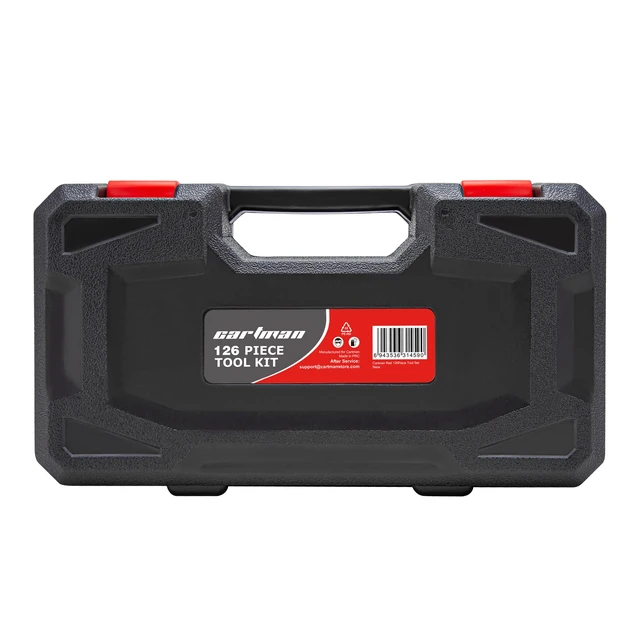 Alt view image 6 of 6 - Complete Household Tool Set, Red Hand Kit With Storage Case Versatile tool assortment for home repairs, DIY projects, furniture setup, crafting, and daily household fixes in toolbox