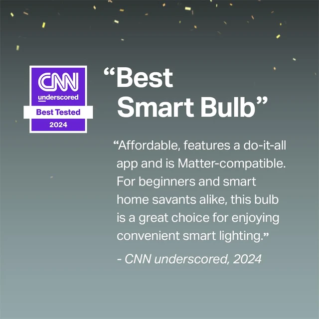 Alt view image 2 of 7 - Multicolor Dimmable Smart Light Bulbs, L535E, A19 E26, 1100LM Matter-Certified, 16M Colors RGBW LED, High Brightness(75W Equivalent), CRI>90, Voice Control w/Siri, Alexa & Google Home