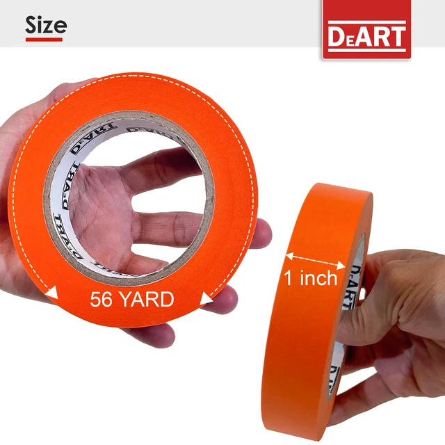 Alt view image 3 of 7 - Colored Masking Painters Labeling Tape Masking Tape 1 inch Color Painter Tapes for Arts & Crafts Labeling or Coding, Art Supplies Color Tape Rolls, Colorful Craft Tapes