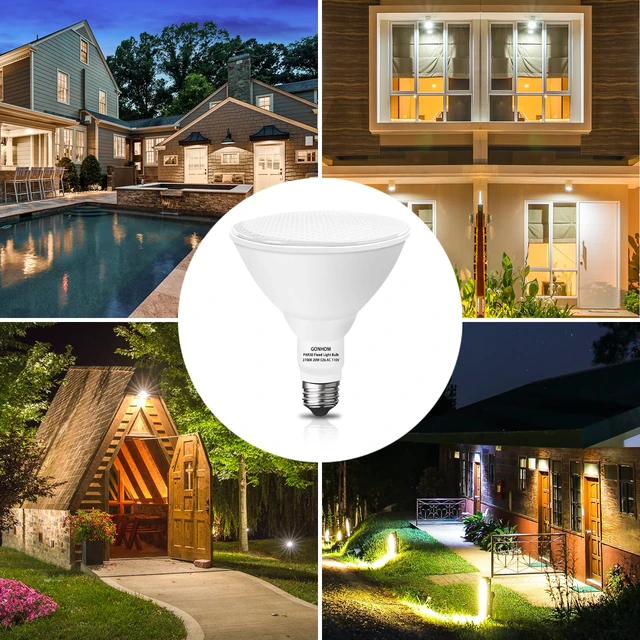 Alt view image 6 of 6 - Par38 led Flood Lights Outdoor Light Bulb,Dimmable 1800LM,20W Replace up to 200W,Outdoor Flood Light Bulbs for Backyard,Garage,Porch,Garden,2 Pack 2700K Warm Light