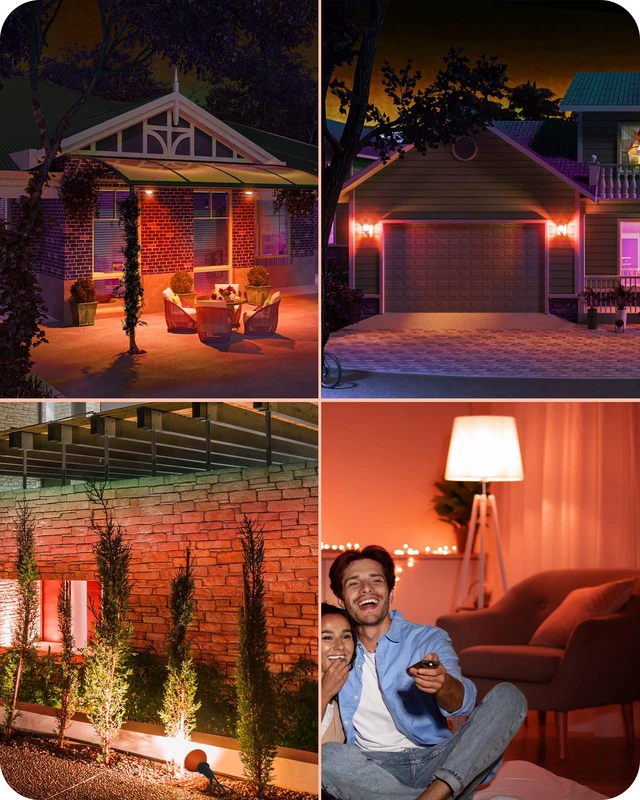 Alt view image 6 of 7 - Halloween PAR38 LED Flood Orange Light Bulbs Dimmable 4 Pack 18W (120W Equivalent), IP65 Waterproof, E26 Base, 40° Beam Angle LED Light Bulb for Outdoor Halloween Decorations