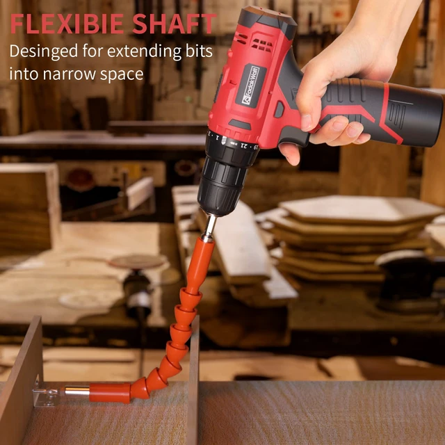 Alt view image 5 of 7 - Cordless Drill Set, 20V Electric Power Drill with Battery And Charger