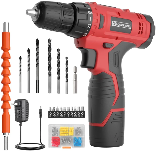 Main image of Cordless Drill Set, 20V Electric Power Drill with Battery And Charger