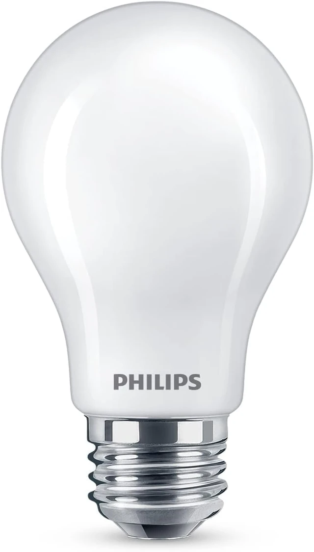 Alt view image 4 of 7 - LED 40W A19 8-Pack Ultra Definition Daylight (5000K) 450 Lumen (5W = 40W) Dimmable Frosted Flicker-Free Light Bulbs
