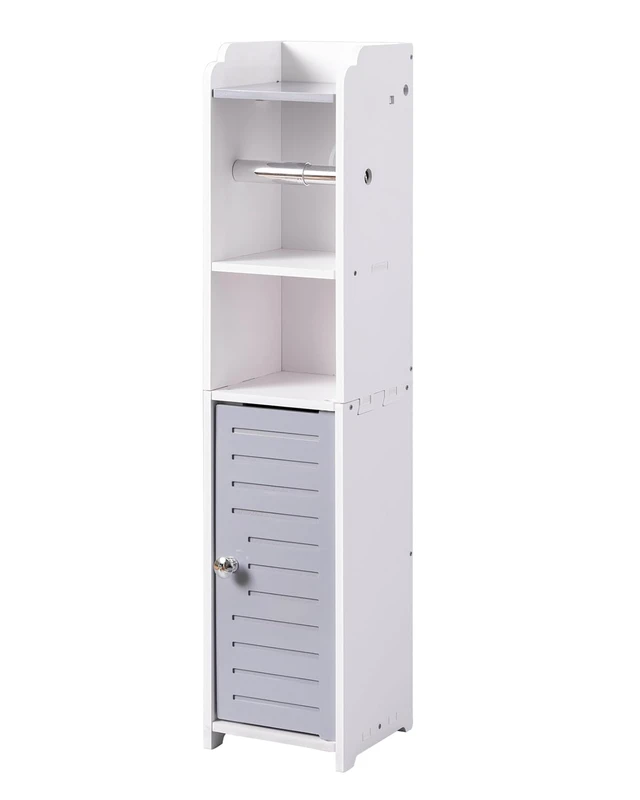 Alt view image 5 of 6 - Toilet Paper Holder Small: Bathroom Storage Cabinet for Renters