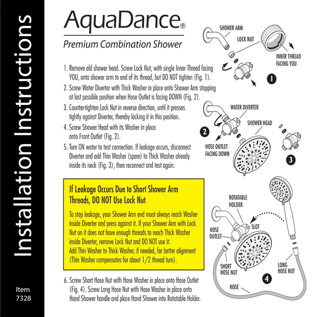Alt view image 7 of 7 - 7" Premium High Pressure 3-way Rain & Handheld Shower Head Combo Enjoy Dual 6-Setting Luxury Shower Heads Separately or Together for the Best of Both Worlds! Stainless Steel Hose - Bronze