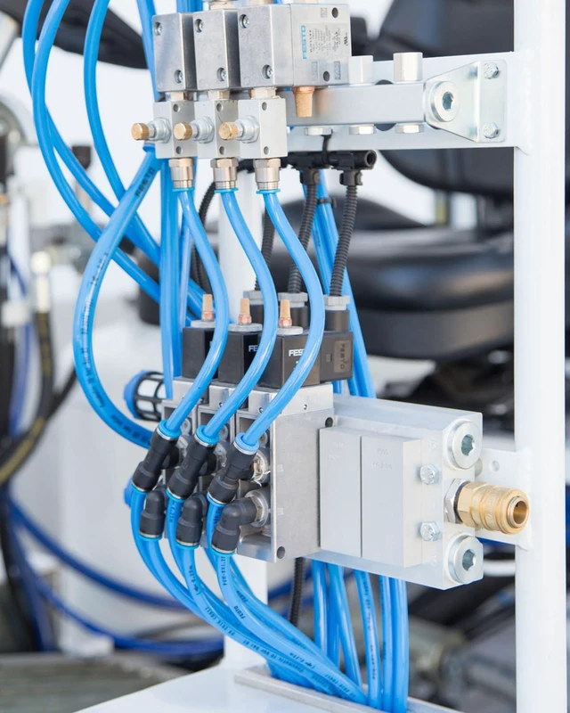 Alt view image 7 of 7 - 3/8" Air Line Tubing Kit, 100FT SAE J844 PA Nylon Air Hose Tubing with Cutter and Teflon Tape, 3/8" Air Hose with Push to Connect Fittings for Air Brake System Or Fluid Transfer(55PCS)