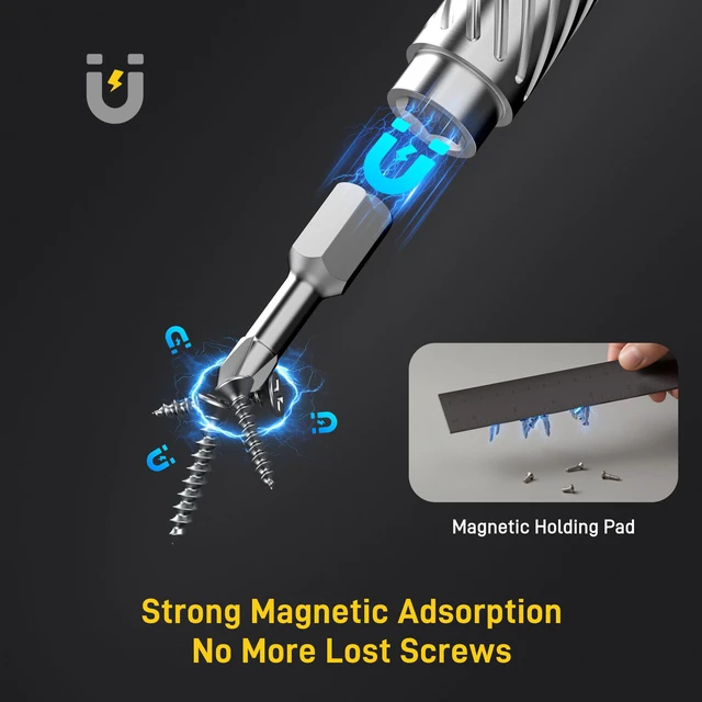 Alt view image 4 of 7 - T Handle Ratchet Screwdriver Set, Upgraded 62 in 1 Magnetic Screwdriver Set 10 Sockets & Storage Case, Ratcheting Screwdriver for Furniture, Bicycle, Electronics, Auto, DIY & Gift for Men