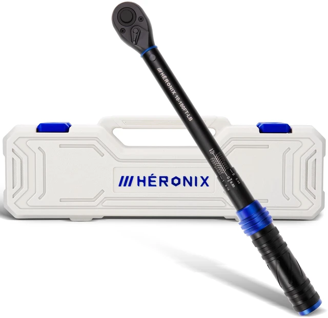 Main image of 1/2 Inch Drive Click Torque Wrench, 10180 Ft.Lb/13.6244.0 Nm ±3% Accuracy, 72-Tooth Dual-Direction Ratchet, Adjustable Newton Meter Torque Wrenches for Motorcycle,Car & Bicycle Repair