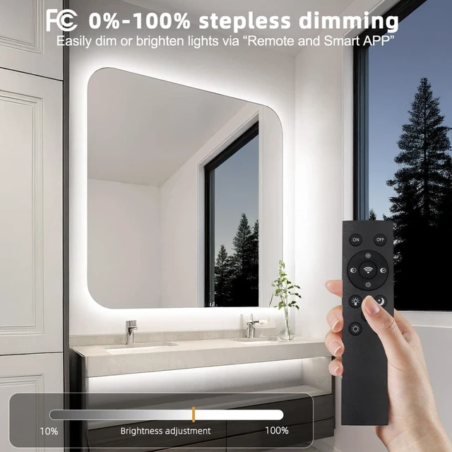 Alt view image 5 of 7 - White LED Strip Lights 30ft (1200 LEDs) Super Bright 25000K Daylight White, 3Color Temperature Dimmable with Smart App & Remote Control for Bedroom Kitchen Commercial Home Lighting Decor