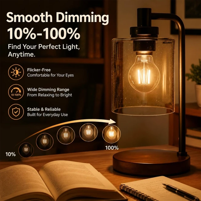 Alt view image 5 of 7 - 6-Pack 60 Watt Incandescent Light Bulbs, A19 E26 Incandescent Bulb Dimmable 2780K Warm White Light, Shatter-Resistant and Durable Bulb
