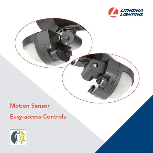 Alt view image 3 of 7 - HomeGuard 2-Light LED Outdoor Flood Lights, Motion Sensor Dark Bronze Motion Sensor Outdoor Lights with Dusk to Dawn, 4000K Cool White, Round Heads (HGX LED 2RH 40K 120 MO DDB M2)