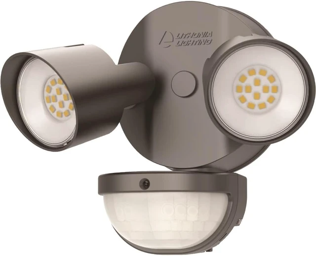 Alt view image 5 of 7 - HomeGuard 2-Light LED Outdoor Flood Lights, Motion Sensor Dark Bronze Motion Sensor Outdoor Lights with Dusk to Dawn, 4000K Cool White, Round Heads (HGX LED 2RH 40K 120 MO DDB M2)