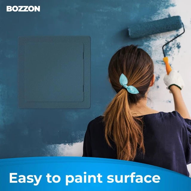 Alt view image 4 of 7 - Access Panel for Drywall - 10 x 10 in - Wall Hole Cover - Access Door - Plumbing Access Panel for Drywall - Heavy Durable Plastic White