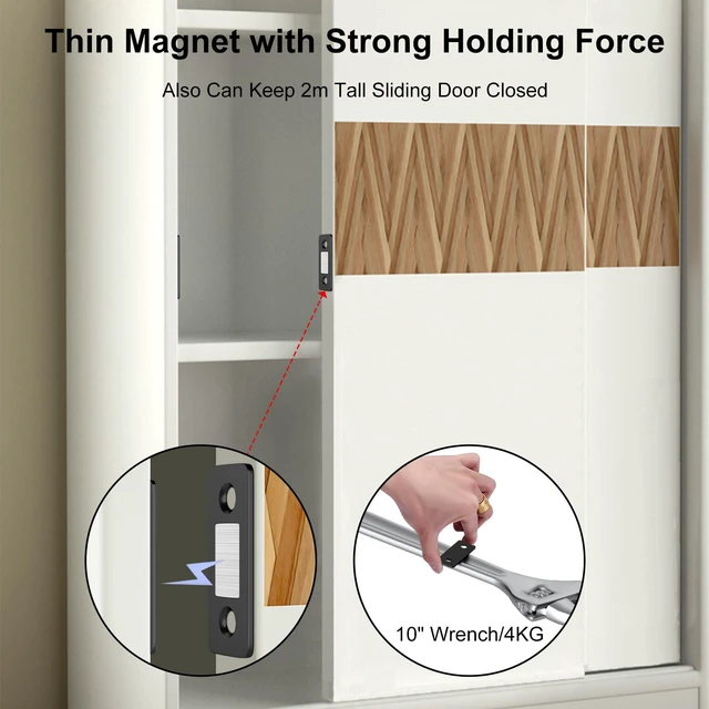 Alt view image 3 of 7 - Cabinet Magnetic Catch 8 Pack Ultra Thin Cabinet Door Magnets Stick on Drawer Magnets Cabinet Latch Magnetic Closures for Cabinets Kitchen Closet Door Closing Magnetic Door Catch Closer