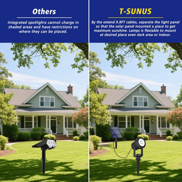 Alt view image 4 of 7 - Solar Spot Lights Christmas 6-in-1 Outdoor Warm White 3000K for Tree Lawn Driveway Pathway Halloween