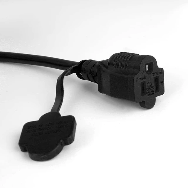 Alt view image 5 of 6 - 4 Pack 3FT 16AWG SJTW Heavy Duty 3 Prong ETL Extension Cord Indoor Outdoor NEMA 5-15P to NEMA 5-15R, Indoor and Outdoor Use, ETL Listed