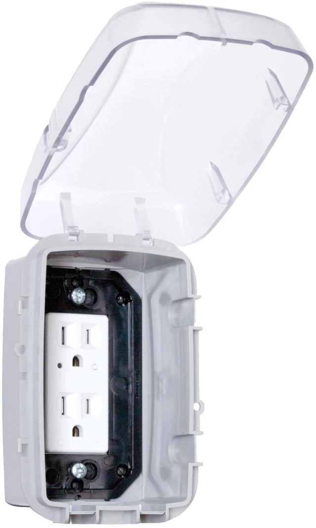 Alt view image 3 of 5 - WP3100C Weatherproof Outdoor Electrical Outlet Cover,Single-Gang Extreme-Heavy-Duty Construction for Reliable Outdoor Outlet Protection, Versatile Mounting, Standard Duty Rated