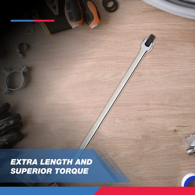 Alt view image 5 of 6 - 00206A 1/2" Breaker Bar, 1/2-Inch Drive 24-Inch Breaker Bar, Flex Head Chrome-Moly Cr-Mo, Lug Nut Wrench, Tire Bar, Cheater Bar