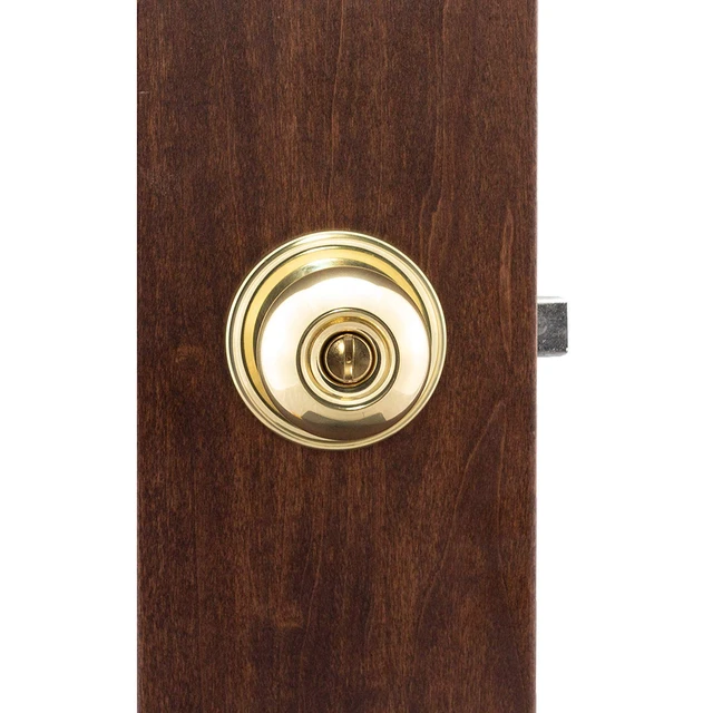 Alt view image 3 of 5 - BK2030PB Ball Door Knob, Privacy Function, 2 Pack, Polished Brass