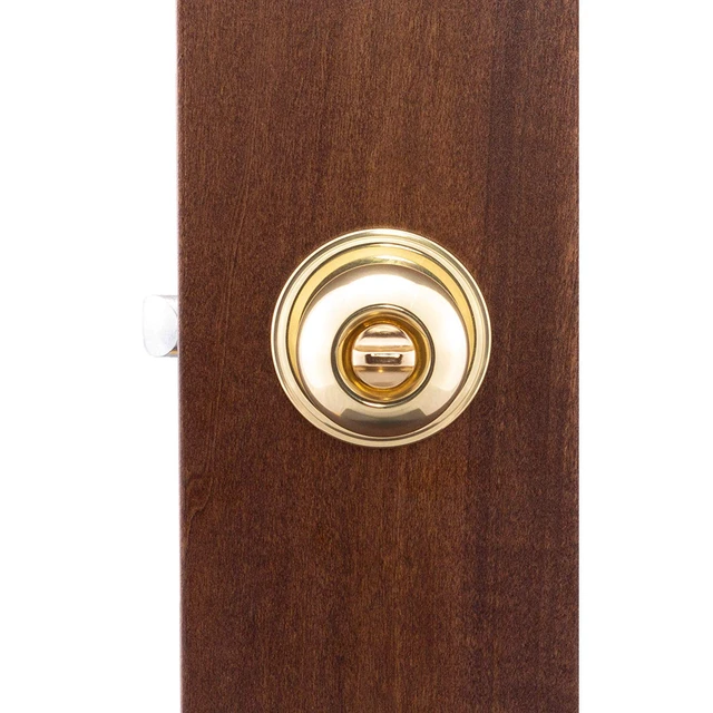 Alt view image 4 of 5 - BK2030PB Ball Door Knob, Privacy Function, 2 Pack, Polished Brass