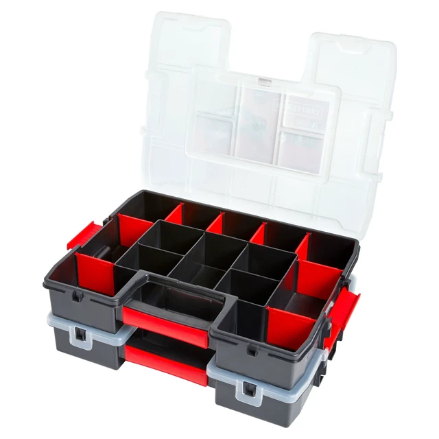 Alt view image 3 of 6 - Tool Organizer, 2-Packs with 14-Compartments, Lid Includes Secure Latch (CMST60944M)