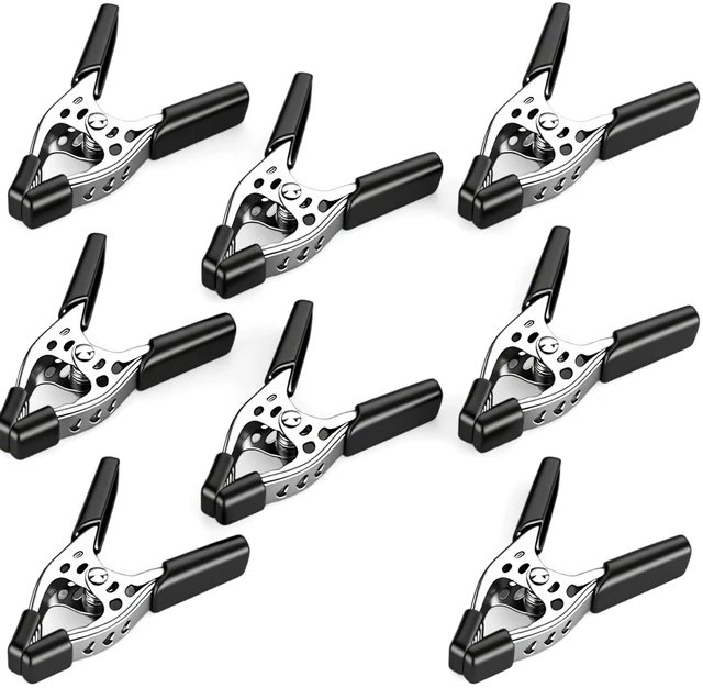 Main image of 8-Piece 4" inch Spring Clamp, Heavy Duty Spring Metal Spring Clamps, 1.5"-inch Jaw opening
