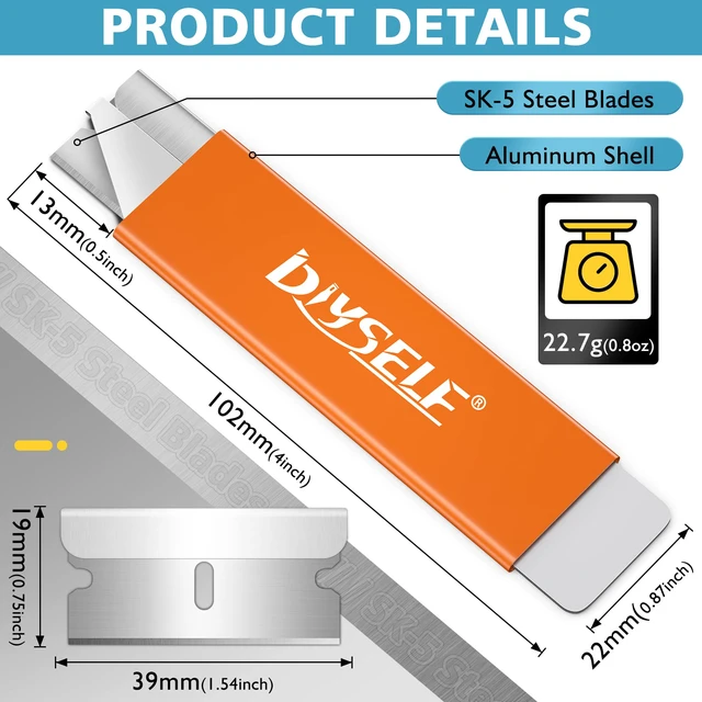 Alt view image 5 of 5 - 24 Pack Box Cutter Retractable Knives, Single-Edge Utility Knife All-Metal Razor Knife for Paper and Packaging, Controlled-Slide Cutter Knife for Cardboard, Models, School and DIY