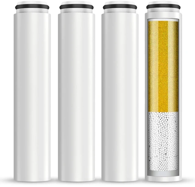 Main image of 4 Pack Replacement Filters for Handheld Shower Head - UPGRADE FILTERING DURATION - Remove Chlorine - Reduces Dry Itchy Skin