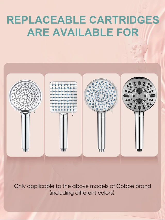 Alt view image 3 of 7 - 4 Pack Replacement Filters for Handheld Shower Head - UPGRADE FILTERING DURATION - Remove Chlorine - Reduces Dry Itchy Skin