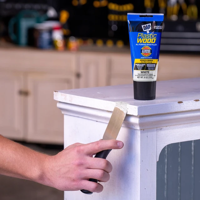 Alt view image 6 of 6 - Plastic Wood All Purpose Latex Wood Filler, White, 6 Oz - Packaging May Vary (Pack of 6)