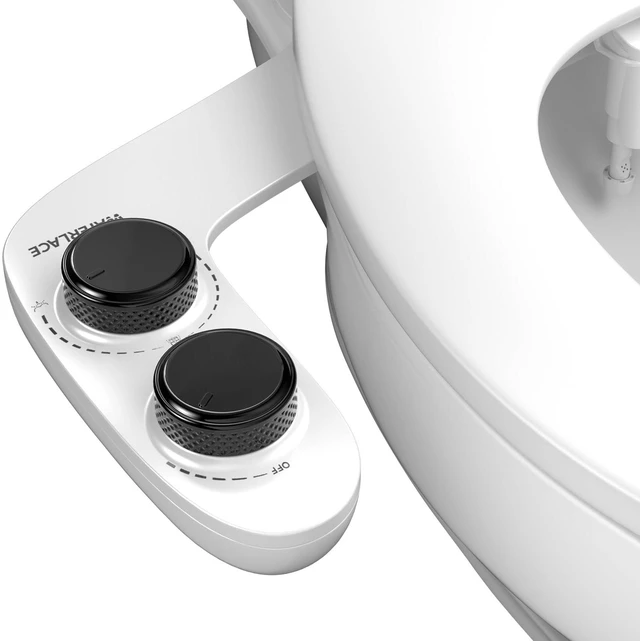 Main image of Bidet Attachment for Toilet Seat Water Pressure - Non Electric Bidets Self Cleaning Sprayer - Dual Nozzle Bidet Attachments Toilets Spray - Adjustable Bidets Wash Butt Cleaner for Bathroom
