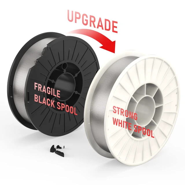 Alt view image 5 of 7 - Gasless Flux Core MIG Wire, E71T-GS Mild Carbon Steel 0.035 in, strong ABS spool, smooth feeding, easy handling, organized storage