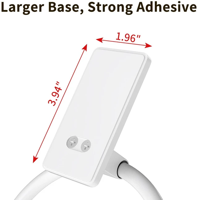Alt view image 4 of 6 - Hand Towel Holder Adhesive, Round Towel Ring for Bathroom RV, White for Bath RV Kitchen, Self Adhesive Wall Mounted, No-Drill Stick On Renter Friendly