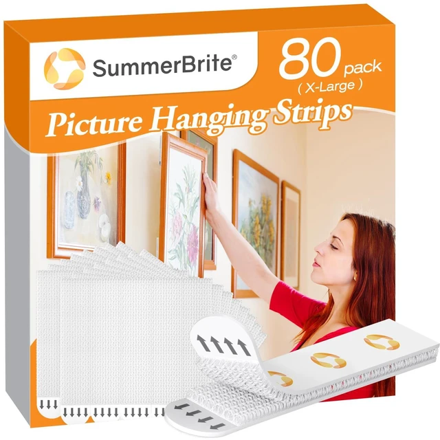 Main image of Damage Free Picture Hanging Strips, 40 Pairs, XL, White