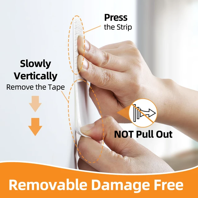 Alt view image 3 of 6 - Damage Free Picture Hanging Strips, 40 Pairs, XL, White