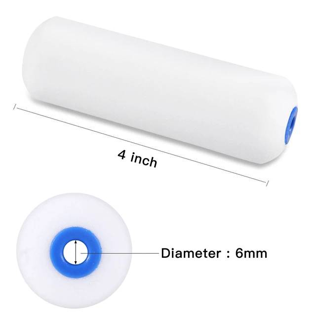 Alt view image 6 of 7 - Mini Foam Paint Roller, 30 Pack, 4 Inch Small Paint Roller High Density Mini Foam Rollers for Painting Walls, Trim, Cabinets, Doors, Professional or DIY Use and Home Improvement