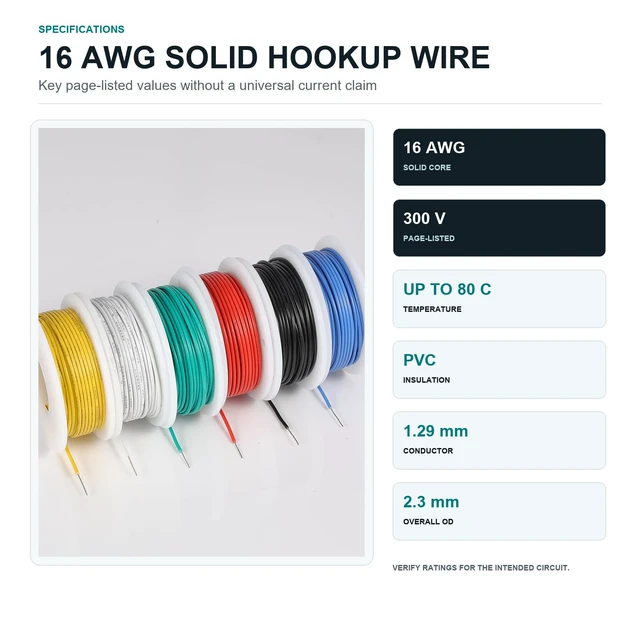 Alt view image 4 of 7 - 16 AWG Solid Tinned Copper Wire Kit, 6 Colors, 13.2 ft Each