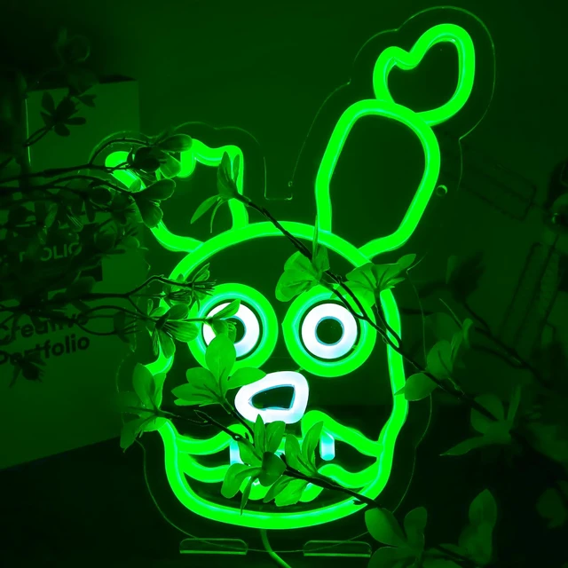 Main image of Fnaf springtrap Neon Signs for Wall DecorFive Nights LED Neon Lights for GameroomBirthdayChristmas Gifts for kids