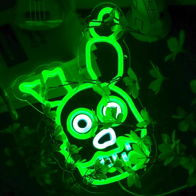 Alt view image 2 of 6 - Fnaf springtrap Neon Signs for Wall DecorFive Nights LED Neon Lights for GameroomBirthdayChristmas Gifts for kids