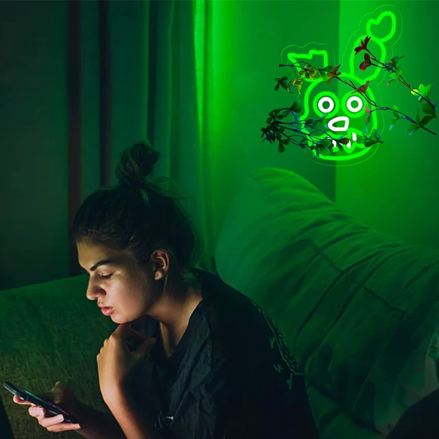 Alt view image 6 of 6 - Fnaf springtrap Neon Signs for Wall DecorFive Nights LED Neon Lights for GameroomBirthdayChristmas Gifts for kids