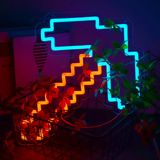 Alt view image 2 of 6 - Pick Neon Signs for Wall DecorLED Neon Lights for GameroomMan CaveBirthdayChristmas Gifts for kids