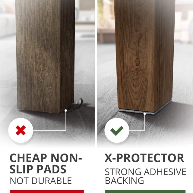 Alt view image 4 of 6 - Non Slip Furniture Pads 4 PCS Premium Furniture Grippers 6"! Best Self Adhesive Rubber Feet Furniture Feet Ideal Non Skid Furniture Pad Floor Protectors Keep Furniture in Place!
