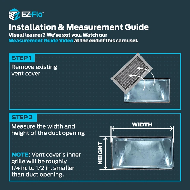 Alt view image 3 of 7 - 14 x 6 Inch (Duct Opening) Air Vent Cover for Wall or Ceiling, Three-Way Ventilation Register, Solid Steel HVAC Register Cover, White, 61616