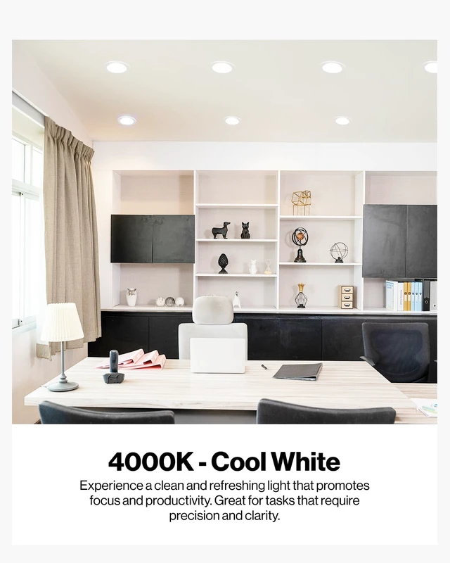Alt view image 3 of 7 - BR30 LED Bulb Flood Light, E26, 11W=65W, 4000K Cool White, 6 Pack 850LM, Dimmable, Indoor, Home, Bedroom, Kitchen Lighting, Recessed Can Light Bulbs, Medium Base, Recessed Flood Light Bulbs
