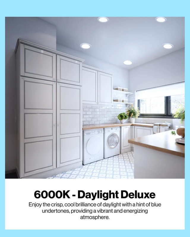 Alt view image 3 of 7 - BR30 LED Bulb Flood Light, E26, 11W=65W, 6000K Daylight Deluxe 850LM, Dimmable, Indoor, Home, Bedroom, Kitchen Lighting, Recessed Can Light Bulbs, Medium Base, Recessed Flood Light Bulbs