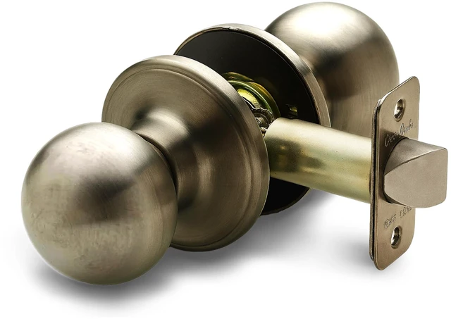Main image of BK2020AB Ball Door Knob, Passage Function, 1 Pack, in Antique Brass