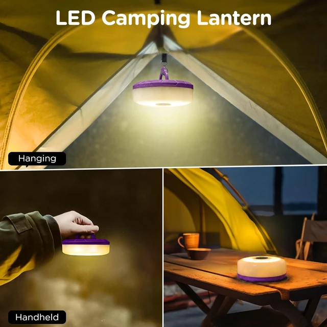 Alt view image 5 of 7 - Camping String Lights 4 in 1, 32.8FT Quick Storage 8 Modes Protable | Rechargeable Fairy Tent Lights String , Hanging Waterproof LED Lamp for Outdoor Indoor Patio Awning Decor Camping Essentials