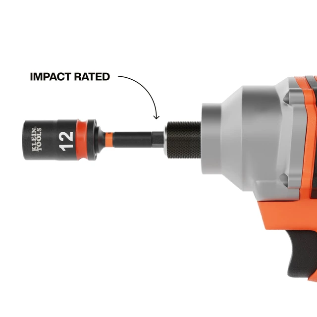 Alt view image 5 of 7 - 33808M Grab-And-Go Impact Socket Set, Metric, 7-Piece Set with Sleeve, Carabiner, 3/8-Inch Drive, Color-Coded 8 mm, 10 mm, 12 mm, 13 mm, 14 mm, 15 mm Sockets